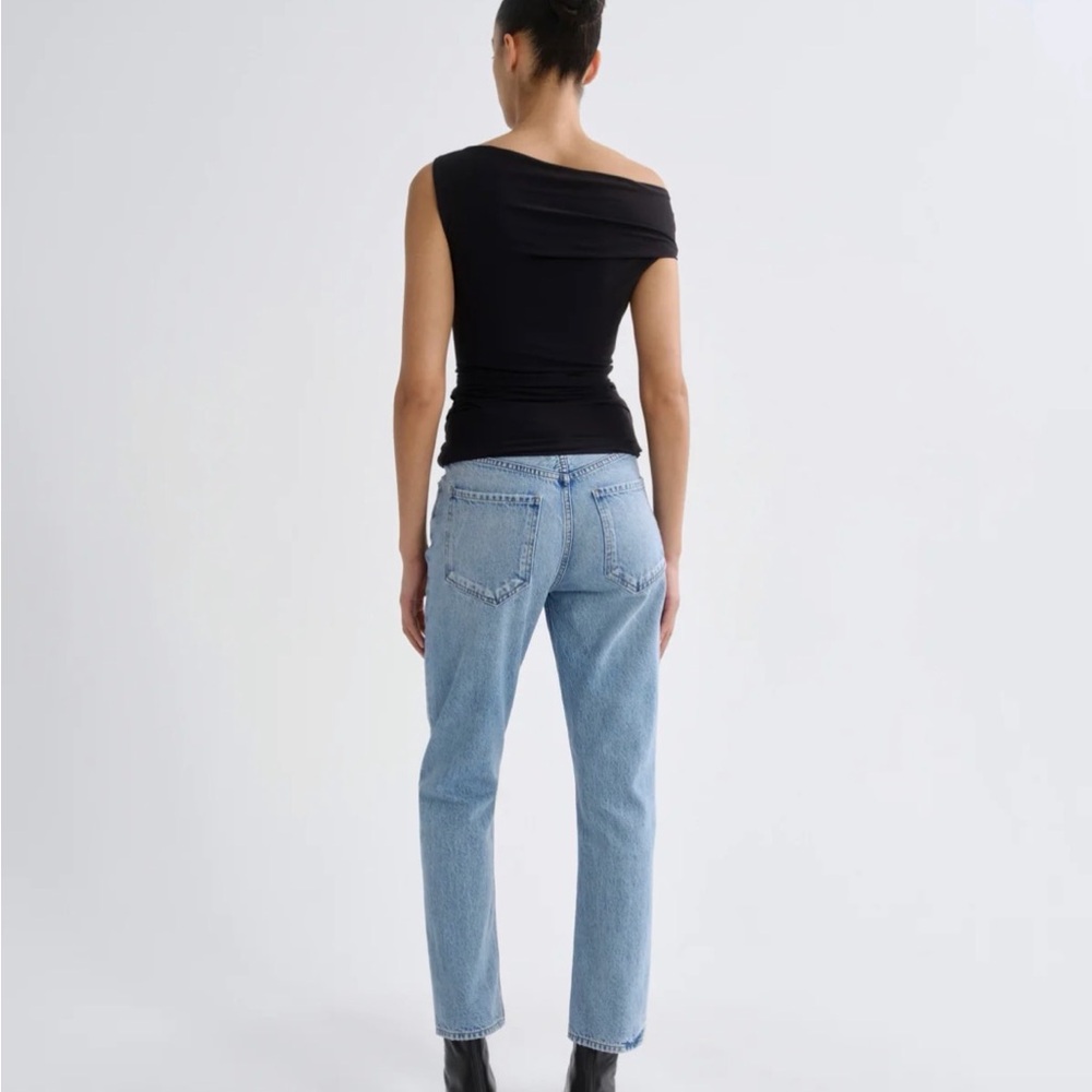 Agolde Riley High Rise Straight Crop Jeans - Picture 2 of 5